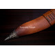 Hand-Forged Bhojpure Kukri Knife, Bone and Horn Handle