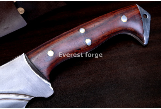 Hand-Forged Camp Knife, Spear Point