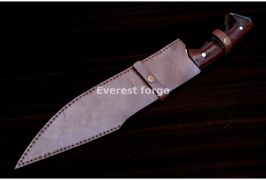 Hand-Forged Camp Knife, Spear Point