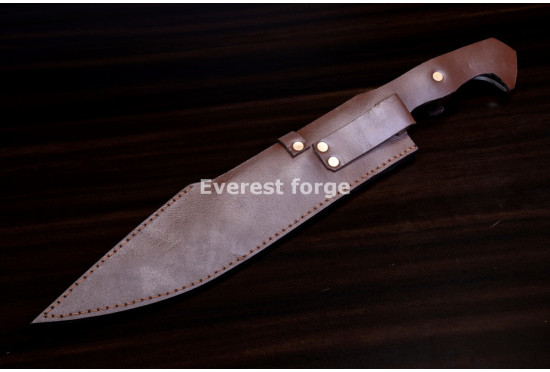Hand-Forged Camp Knife, Spear Point