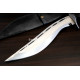 Hand-Forged Kukri, Carved Brass Pommel