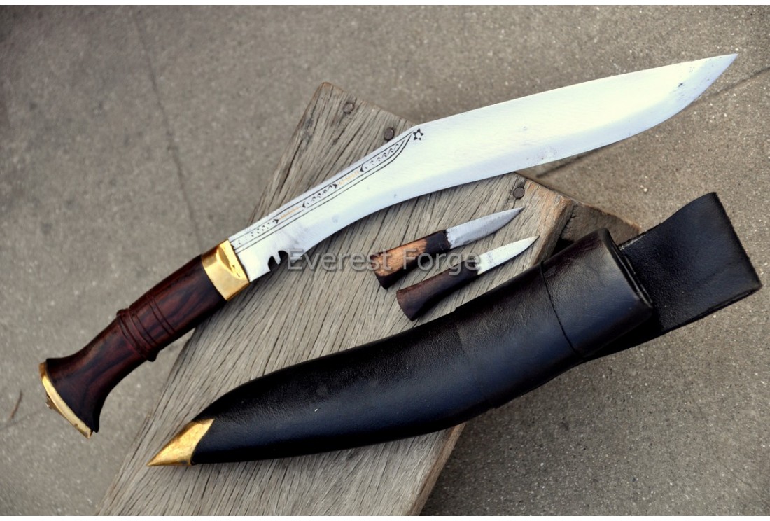 Sirupate kukri khukuri hand-forged Nepal traditional slim blade kukri Everest Forge
