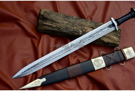 Celtic-Etched Viking sword