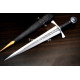 Hand-Forged Quillon Dagger, Wheel Pommel