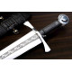 Hand-Forged Quillon Dagger, Wheel Pommel