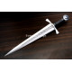 Hand-Forged Quillon Dagger, Wheel Pommel