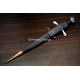 Hand-Forged Quillon Dagger, Wheel Pommel