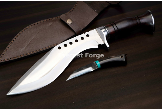 Hand-Forged Kukri with Karda, Spurred Bolster