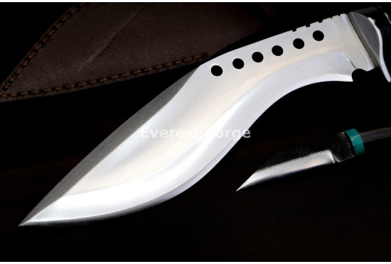 Hand-Forged Kukri with Karda, Spurred Bolster