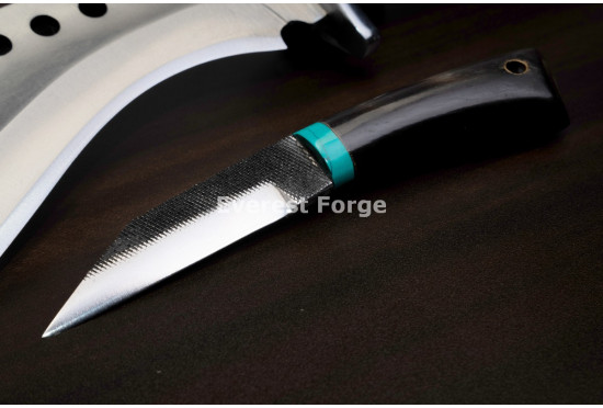 Hand-Forged Kukri with Karda, Spurred Bolster