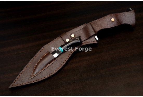 Hand-Forged Kukri with Karda, Spurred Bolster