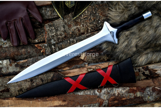 The Authentic Hoplite Xiphos Dagger — 17-Inch Ancient Greek Leaf-Blade Sidearm