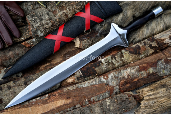 The Authentic Hoplite Xiphos Dagger — 17-Inch Ancient Greek Leaf-Blade Sidearm
