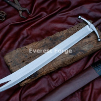 Hand-Forged Zulfiqar Sword – Forked-Tip 5160 Blade | Everest Forge