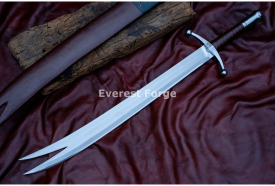 Hand-Forged Zulfiqar Sword – Forked-Tip 5160 Blade, Heritage Collector's Piece