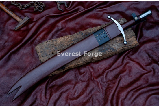 Hand-Forged Zulfiqar Sword – Forked-Tip 5160 Blade, Heritage Collector's Piece