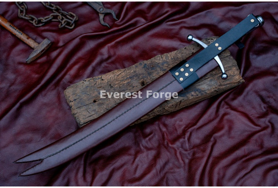 Hand-Forged Zulfiqar Sword – Forked-Tip 5160 Blade, Heritage Collector's Piece