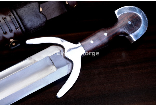 Hand-Forged Cinquedea Short Sword