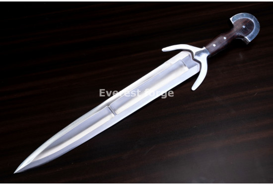 Hand-Forged Cinquedea Short Sword
