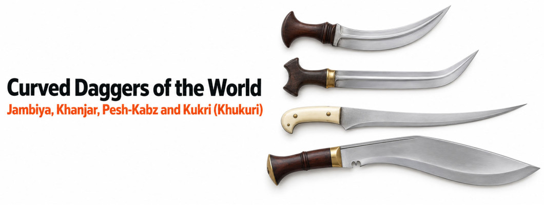 Curved Daggers of the World: Jambiya, Khanjar, Pesh-Kabz, Elif and More