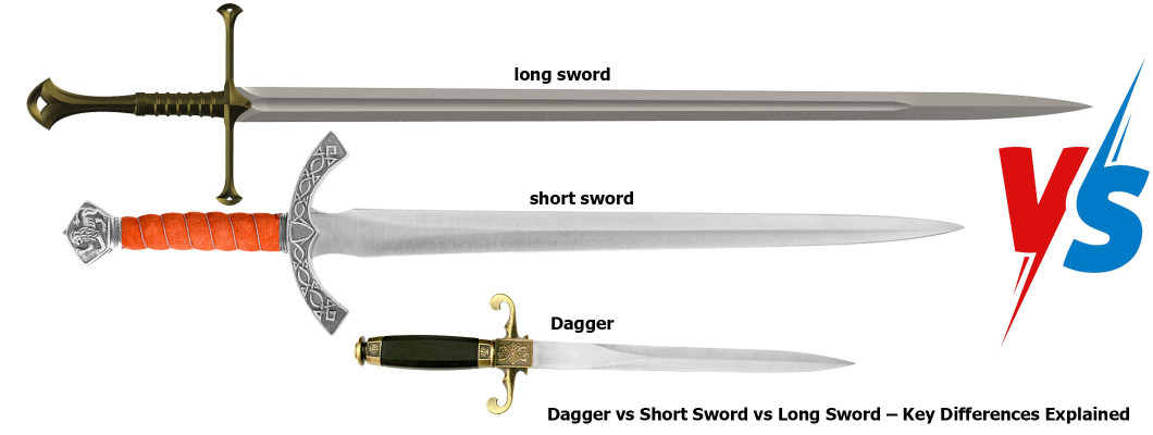 Dagger vs Short Sword vs Long Sword: What’s the Difference?