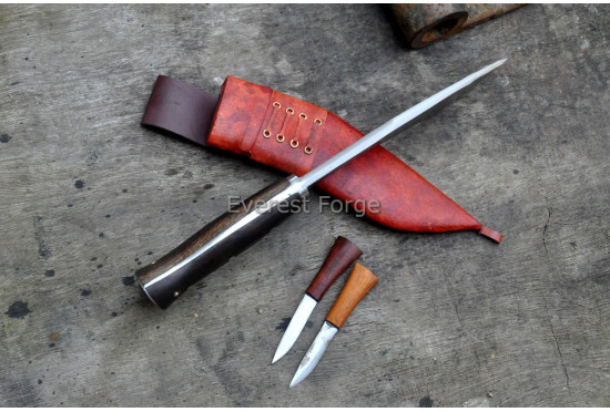 Guarded 3 chirra kukri/khukuri
