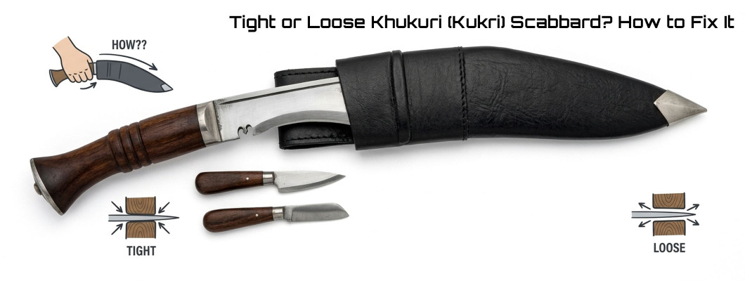 Tight or Loose Khukuri (Kukri) Scabbard? How to Fix the Fit