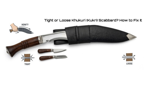 Tight or Loose Khukuri (Kukri) Scabbard? How to Fix the Fit