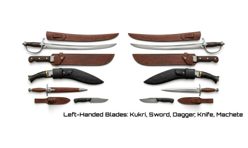 Left-Handed Blades: How Kukris, Swords, Daggers, Knives and Machetes Are Made for Left-Handers