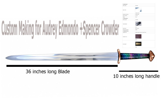 Northern Lights Viking Sword- Custom forging