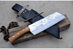 10 inches long Blade Cleaver-Dragon Engraved