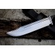 11 inches Blade Hammering Bowie-Horn Handle