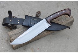Everestforge-6 inches Blade Mukti cleaver-Hand forged cleaver knife-Bowie-Full tang-Leaf spring of truck Tempered-Sharpen-Ready to use