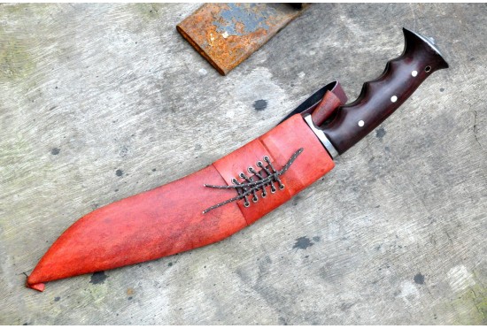 Iraqi Gripper kukri-10 inches Blade-Red sheath