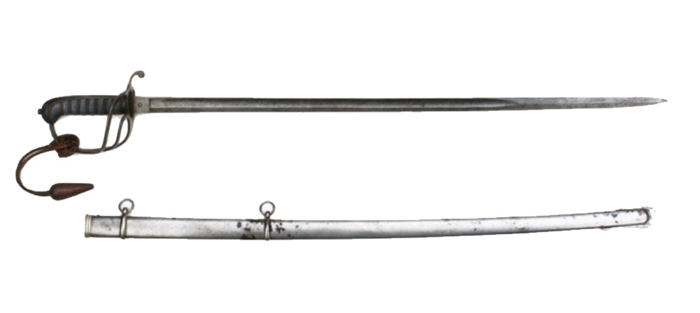 Artillery Sword Pattern 1822 with three bar hilt used in Australian military tradition