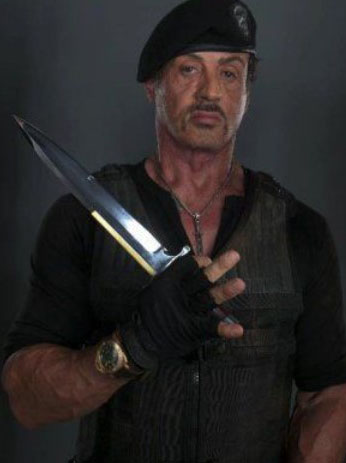 Barney Ross tactical machete from The Expendables