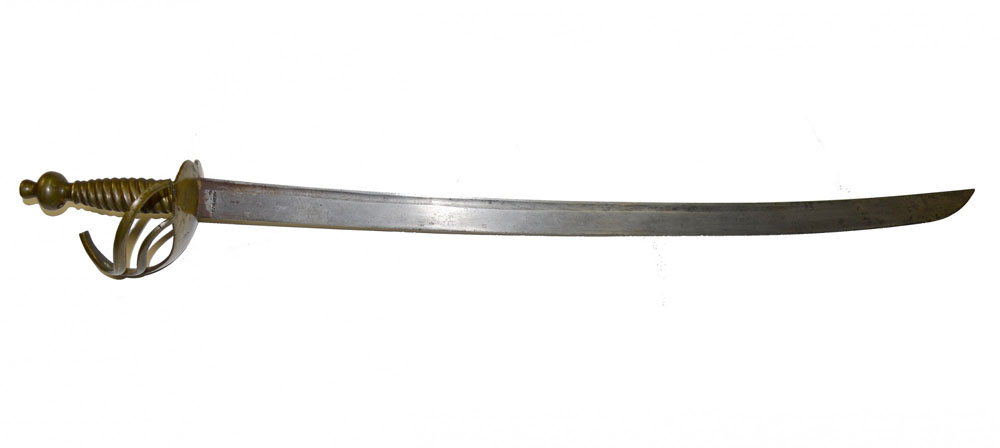 British infantry hanger sword short military sidearm 18th century soldier weapon