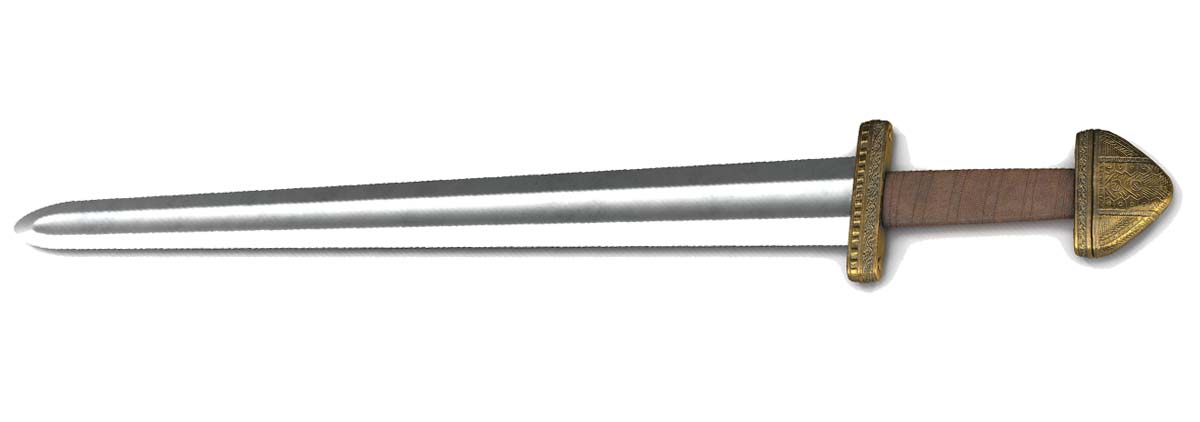Broad fuller sword blade with wide shallow groove for improved balance