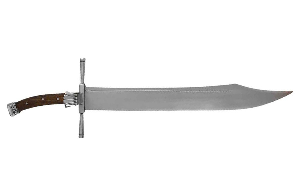 Messer sword for self defense and practical use single edged medieval blade