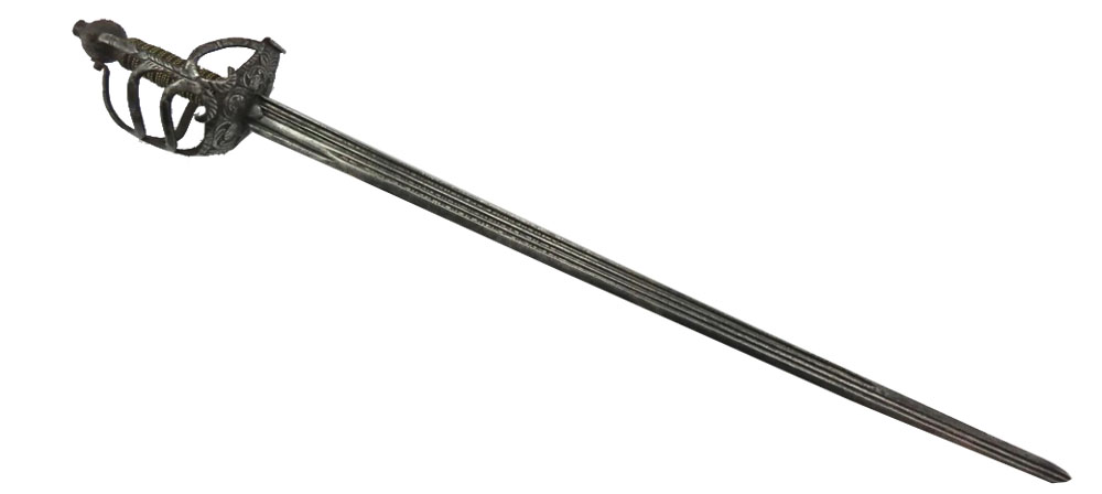 Mortuary swords English Civil War enclosed hilt cavalry sword 17th century British weapon