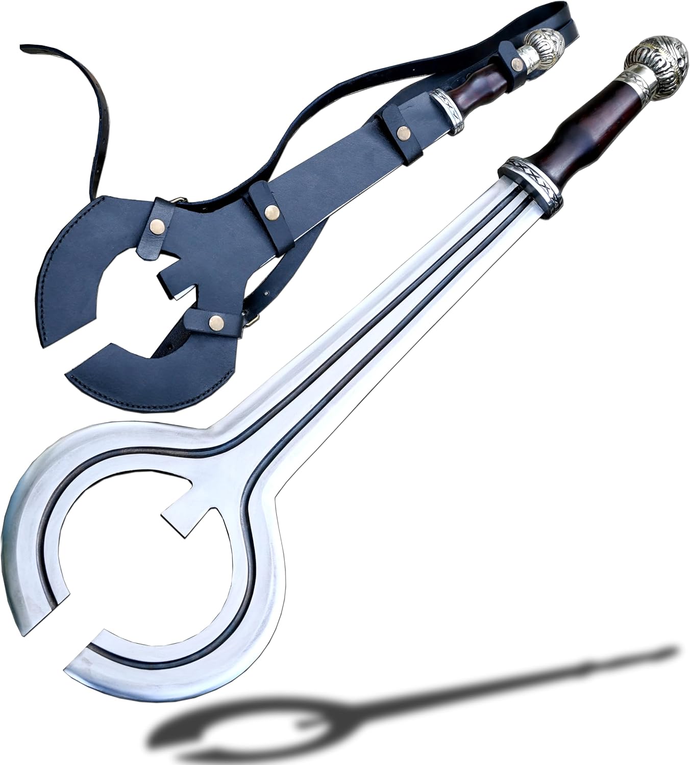 Double Ngulu Sickle Blade Sword from Everest Forge — hand forged