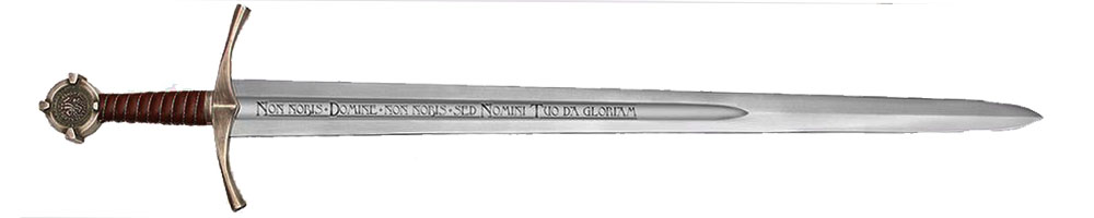 Sword with personalization engraving