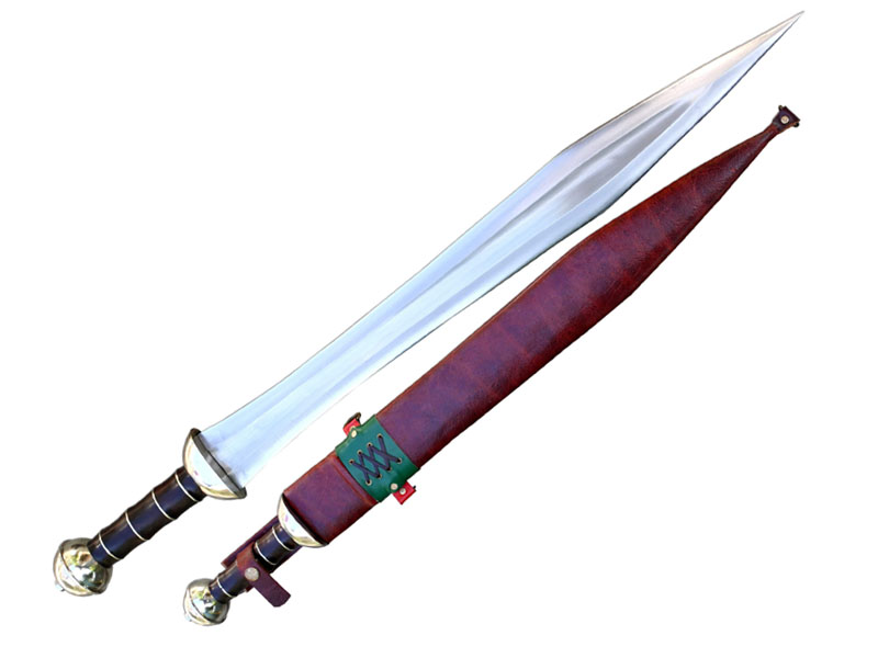 Hand forged Roman Gladius sword – short double-edged legionary blade inspired by ancient Rome
