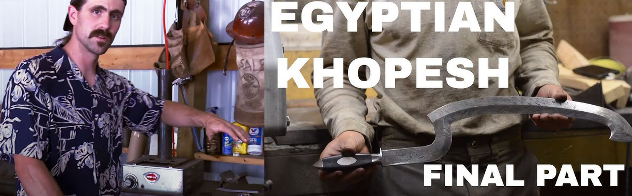 Salem Straub forging a Khopesh blade on Forged in Fire