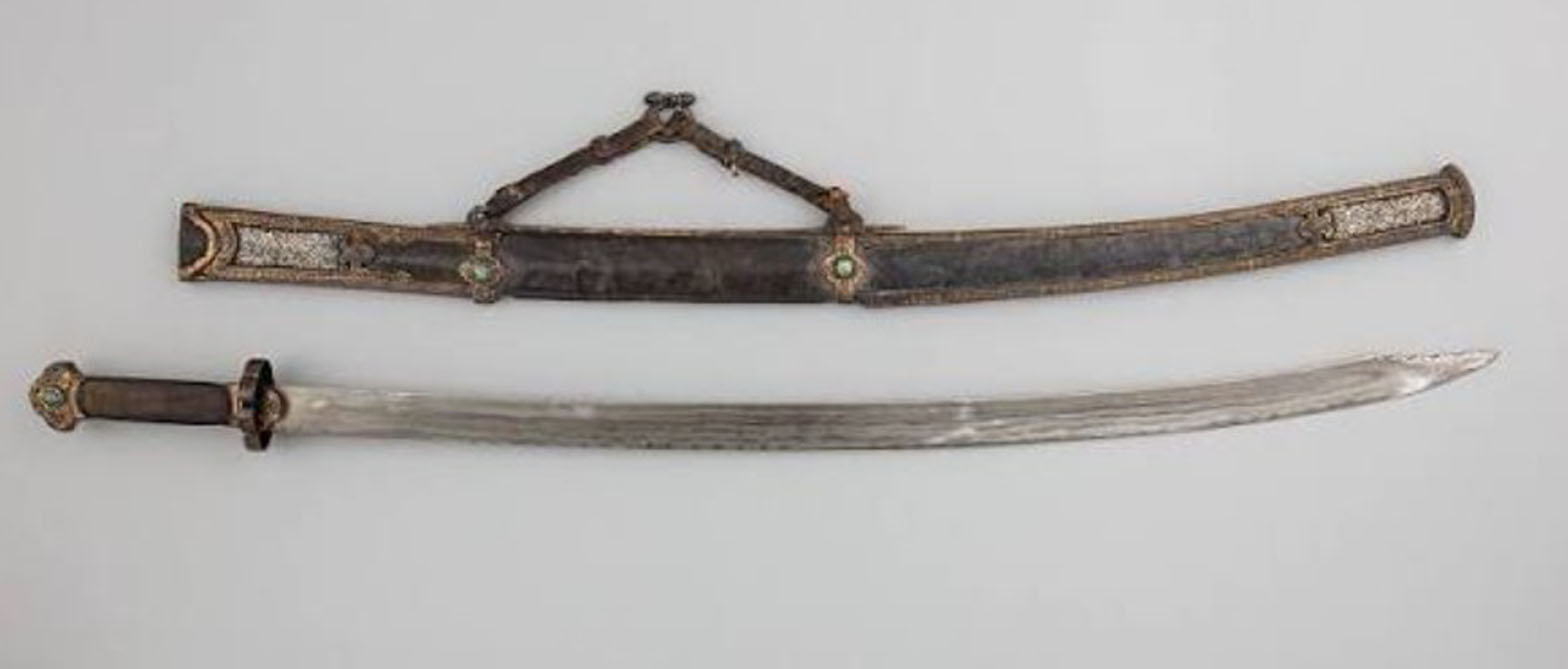 Shang lang, the curved-bladed Tibetan sword type, a sabre form uncommon in Tibet where most curved blades were imported