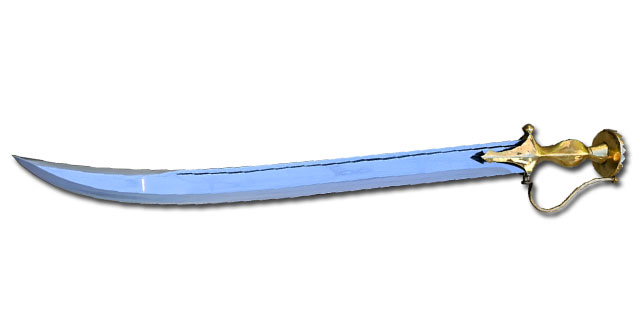 Talwar Sword with Brass Hilt – Everest Forge Collection