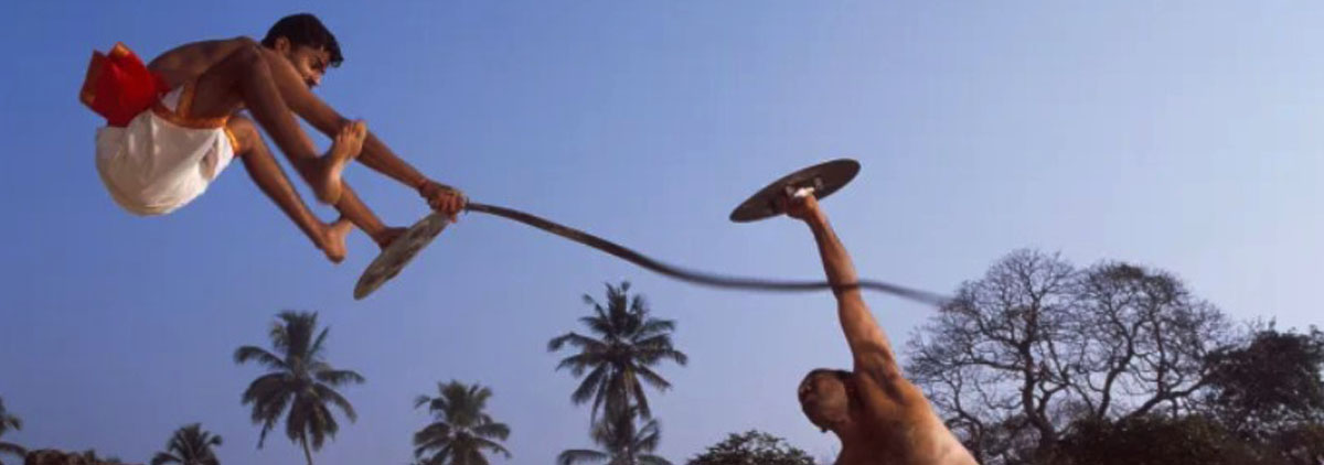 Urumi sword flexible blade weapon from India used in traditional martial arts