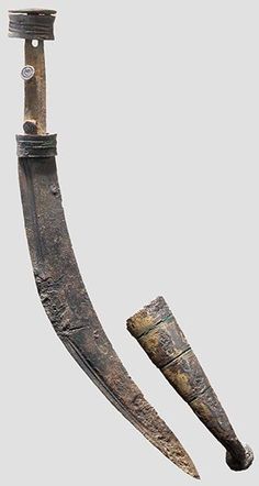Antique Sica Sword and Dagger with Curved Blade