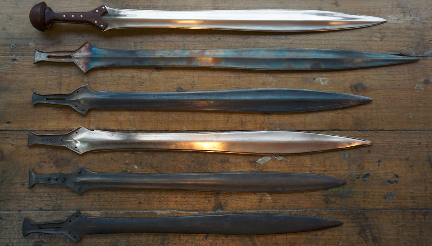 Hand-forging a Bronze Age sword at Everest Forge