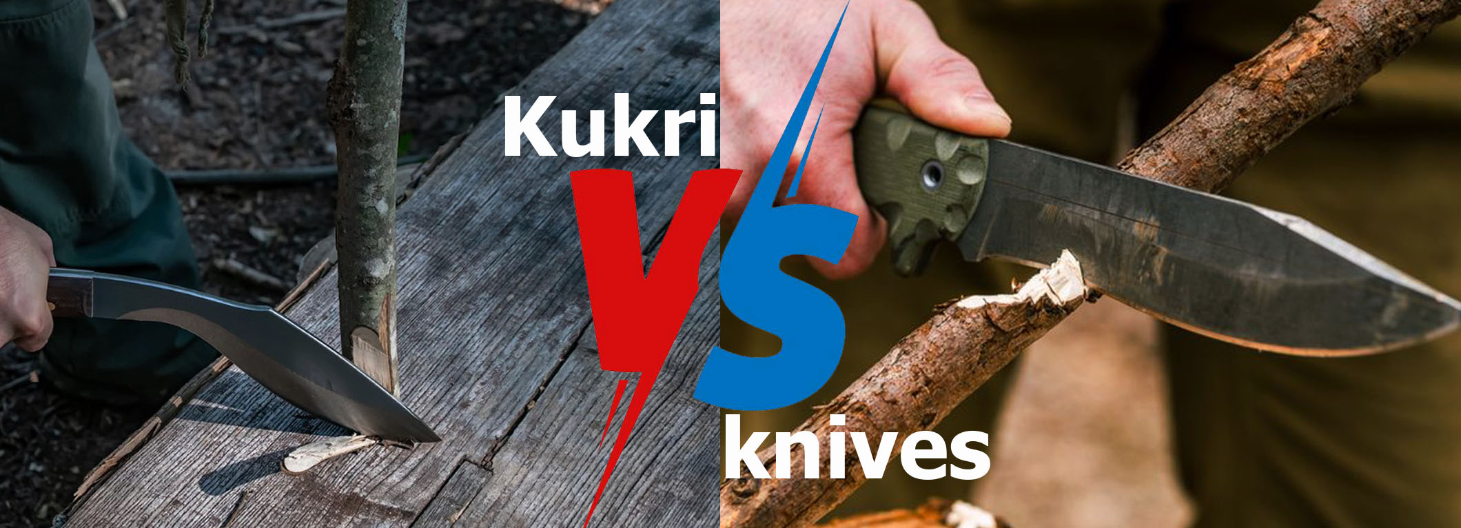 Bushcrafting Kukri vs Knives